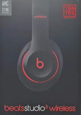 Produktbild von Beats by Dr. Dre Studio 3, Verkabelt & Kabellos, Anrufe/Musik, 260 g, Kopfhörer, Schwarz, Rot