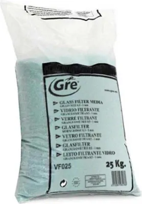 Produktbild von Gre VF025, Filtermedien, Glas, 0,5 - 1 mm, Sandfilter, 25,1 kg, 1 Stück(e)