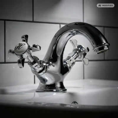 Immagine prodotto di PaulGurkes Rubinetto lavabo cromato stile inglese piccolo retrò