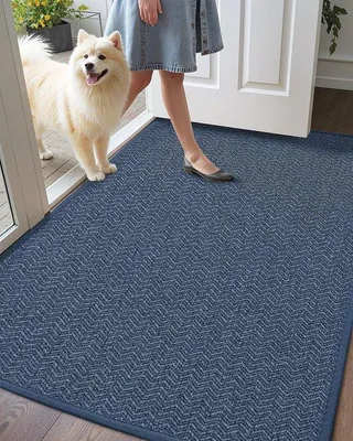 Imagen del producto de Alfombrilla de baño grande, 60 x 120 cm. Antideslizante, absorbente y resistente a la suciedad, ideal para interiores y exteriores