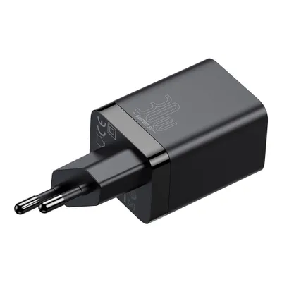 Produktbild von Baseus Super Si Pro Schnellladegert USB / USB Type C 30W Power Delivery Quick Charge schwarz (CCSUPP-E01)
