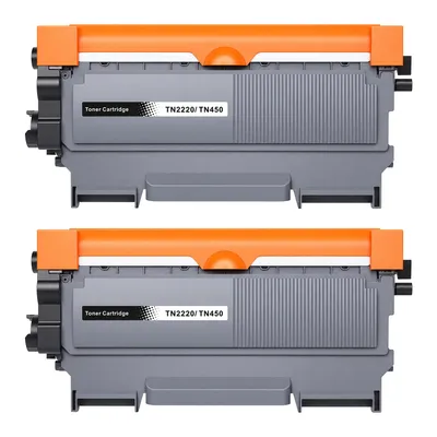 Produktbild von D&C 2x TN-2220 TN2010 Toner Schwarz Kompatibel für Brother TN2220 TN-2010 für MFC-7360N DCP-7055 HL2240 MFC-7460DN HL-2250DN FAX-2940, ca. 2600 Seiten, KI-generiertes Bild