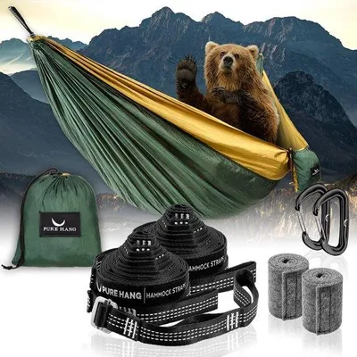 Zdjęcie produktu dla Leżak ogrodowy XXL Camping Ultralight, duży, ciemnozielony/brązowy
