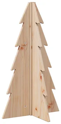 Produktbild von vidaXL Weihnachtsbaum Holz zum Schmücken 69,5 cm Massivholz Kiefer