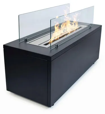 Produktbild von Caravaggio - Bioethanol-Kamin 100x40xH40 cm, Schwarz
