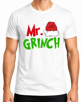 Obrázok produktu pre Pán Grinch Family Couples Man Partner Outfit - Christmas Xmas Pánske tričko, biele, M