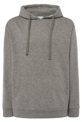 Produktbild von JHK - Kapuzenpullover für Herren, Kängurutasche LT4809 (M) (Grau meliert)