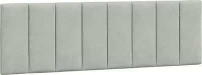 Immagine prodotto di Cuscino per testata grigio chiaro 160 cm in velluto