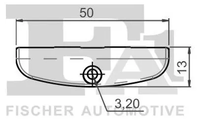 Obrázok produktu pre 5x FA1 Clip – ozdobná/ochranná lišta 22-40038.5 pre RENAULT CLIO II (BB0/1/2, CB0/1/2) 50 mm