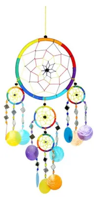 Produktbild von Dreamcatcher Regenbogen, bunter Traumfänger in verschiedenen Größen