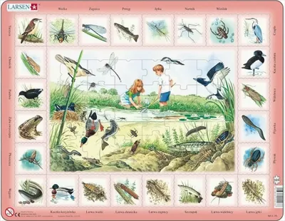 Produktbild von Rahmenpuzzle Am Teich 48 Teile