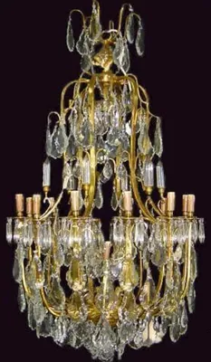 Produktbild von Casa Padrino Luxus Barock Kristall Kronleuchter Gold - Prunkvoller Wohnzimmer Kronleuchter im Barockstil - Hotel Kronleuchter - Barockstil Möbel - Barock Kristall Leuchten - Edel & Prunkvoll