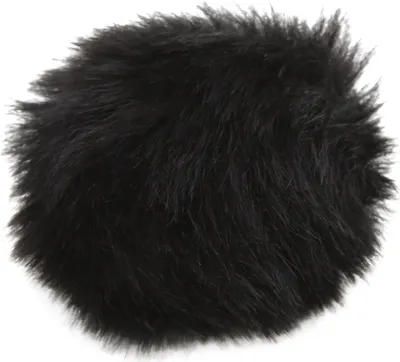 Obrázek produktu pro Umělá kožešina lavalier mikrofon windscreen mikrofon windmuff klip na kožešinové muffblack