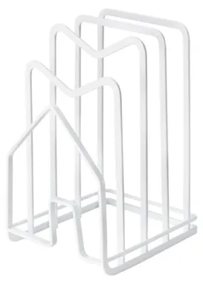 Schneidebrett-Halter Organizer, Abtropfgestell, Küchenhelfer, Weiß