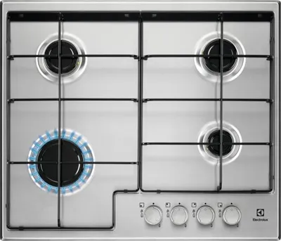 Immagine prodotto di Electrolux EGS6424X Piano Cottura a Gas 4 Zone Cottura Acciaio Inox