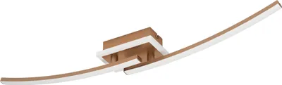 Produktbild von EGLO LED Deckenlampe Lungolago, Deckenleuchte für Büro und Küche, Bürolampe Decke, Küchenlampe aus Metall und Kunststoff in Bronze, neutralweiß, 74 cm