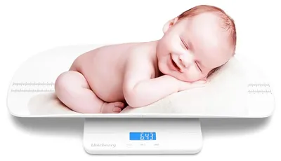 Produktbild von Digitale Babywaage, mit abnehmbarer Schale, Tara-Funktion, für Baby