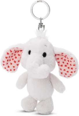 Image de Porte-clés NICI Love Elephant 61481 - Pendentif NICI Love Elephant 10 cm