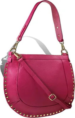 Produktbild von Toscanto Damen Schultertasche Umhängetasche Leder Tasche pink D2OTTM105SP