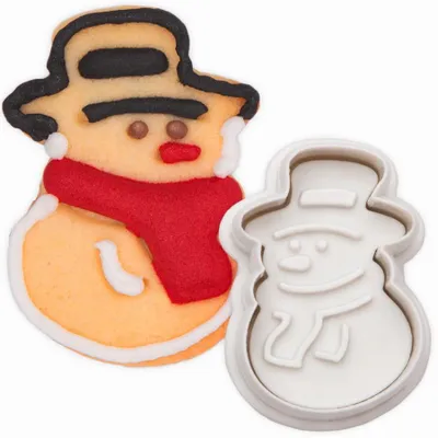 Produktbild von EkoForemki Ausstecher Schneemann mit Auswerfer für Plätzchen