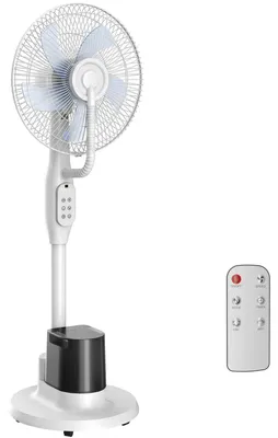 Produktbild von Stehventilator mit Sprühnebel, 70° Oszillation, 3 Geschwindigkeiten, 3 Modi, 3,5L Wassertank, Weiß