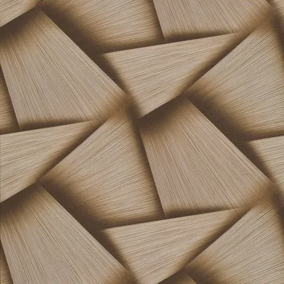 Zdjęcie produktu dla Luksusowa tapeta w brązowo-złotych odcieniach z geometrycznym wzorem 3D i ekstrawaganckim efektem metalicznym, ER-602157, rolka: 10,05 m x 0,53 m (5,33 m²)