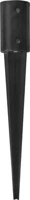 Produktbild von Runder Pfostenträger Schwarz mit Spitze Ø8,1 x 60 cm – pro Stück