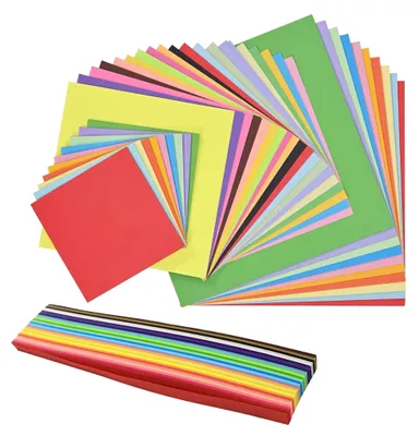 Origamipapier-Set, 1330 Blatt, bunt, 10/15/20 cm, Bastelpapier