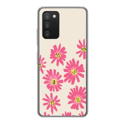 Produktbild von MuchoWow® Handyhülle Schutzhülle Hülle für Samsung Galaxy A33 5G Blumen - Muster - Minimalismus Silikon Softcase Handy Hülle - Kartenhalter