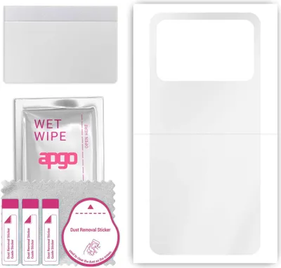 Produktbild von apgo Rückseite Schutzfolie, klar, kompatibel mit Poco X5 Pro, Hinten Hydrogel-Displayschutzfolie mit Positionierhilfe, kratzfest, einfache Montage