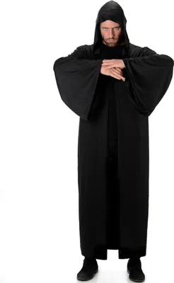 Obrázok produktu pre Halloween upírska stredoveká kapucňa s kapucňou čierna - jedna veľkosť