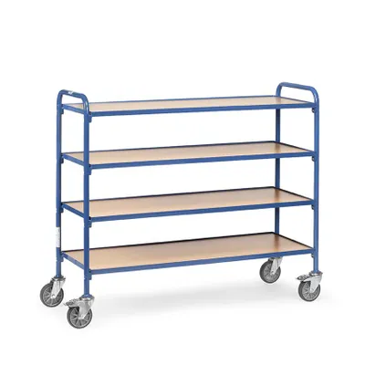 Produktbild von fetra 32951, Stahl, Transportwagen, Blau, 250 kg, 4 Rad/Räder, 12,5 cm
