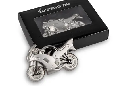 Produktbild von Formano Flaschenöffner Motorrad 9cm Zink Matt Glänzend Biker Geschenk für Männer