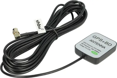 Produktbild von vhbw GPS Antenne für Navi mit SMA-Anschluss - Magnetfuß, 5 m, Schwarz