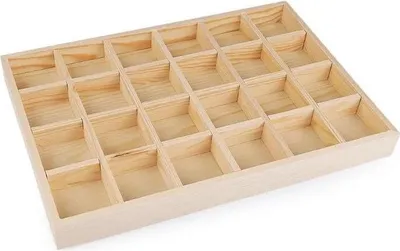 Obrázek produktu pro Dřevěné plato / organizér na různé předměty - (K92035)