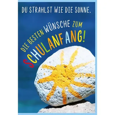 Produktbild von Komma³ 61-141 Schulanfangskarte - inkl. Umschlag
