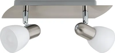 Produktbild von EGLO Deckenlampe Enea, 2 flammige Deckenleuchte, Deckenstrahler, Wohnzimmerlampe, Spots mit E14 , L 30 cm