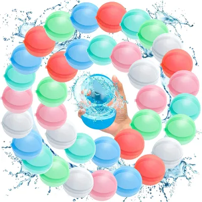 Zdjęcie produktu dla Balony wodne samouszczelniające, 36 sztuk, idealne do ogrodu i plaży