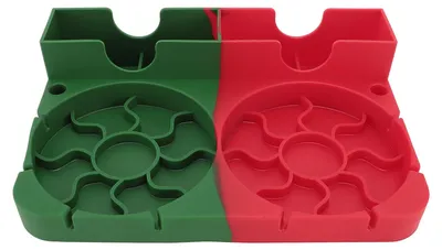 Produktbild von Wasserflasche Trocknen Rack Anti-Rutsch-Basis Silikon Babyflasche Trockner Stand für Haus und Büro Grün und Rot