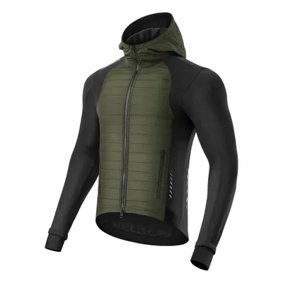 Produktbild von ROCKBROS Winter Fahrradjacke Winddicht Thermo Softshelljacke mit Kapuze 4XL