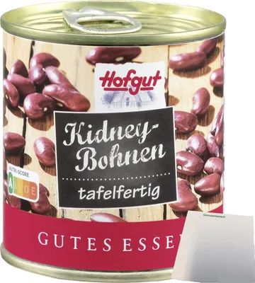 Produktbild von Hofgut Kidneybohnen (212ml Dose) + usy Block