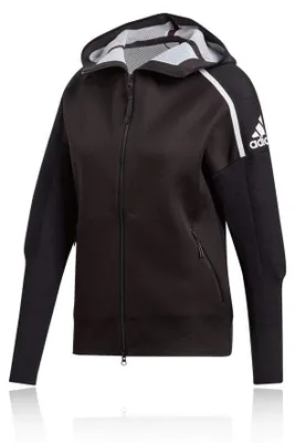 Produktbild von adidas W Zne PK - Damen Sweatshirt, schwarz/weiß, Size: XS