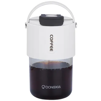 Zdjęcie produktu dla Biały kubek do kawy BELLE VOUS z pokrywką i słomką - 400 ml plastikowy kubek wielokrotnego użytku niezawierający BPA - odporny na przeciekanie, grubościenny kubek do