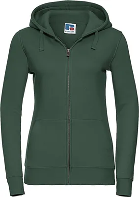 Produktbild von Russell R-266F-0 | Ladies Authentic Zipped Hood - Farbe: Bottle Green - Größe: XL