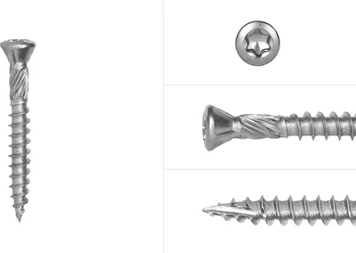 Produktbild von Terrassenschrauben edelstahl 410 5 x 40 mm Torx 25 Teilgewinde - Schachtel 200 Stück