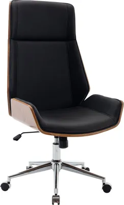 Obrázek produktu pro Elegantní kancelářská židle - Ergonomická kancelářská židle - Koženkové čalounění, výškově nastavitelná