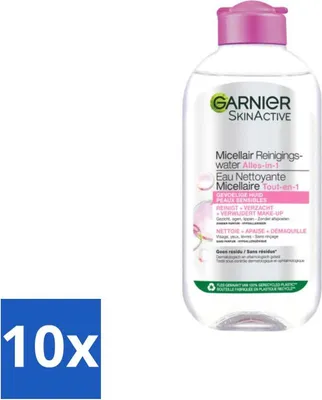Produktbild von Garnier - SkinActive - Mizellenwasser - Empfindliche Haut - Gesichtsreinigung - 200 ml - Vorteilspack - 10 Stücke