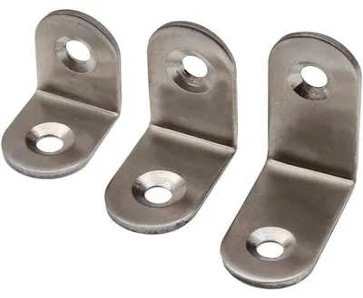 Produktbild von 10x Edelstahl Winkelverbinder Lochwinkel Verbinder Holzverbinder Halter 4-01 30x30x16mm