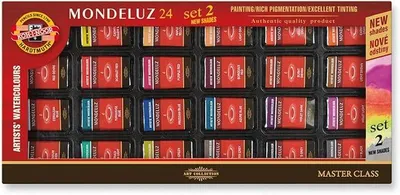 Imagen del producto de Silecomplaza - Set de 24 acuarelas para artistas, gama de colores
