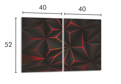 Produktbild von Glasschutzplatte für den Herd 2x40x52 Muster